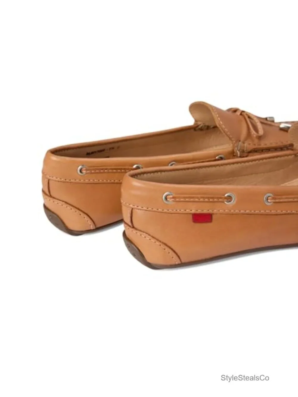 Leather Slip-On Loafers with Arch Support Memory Foam Insole